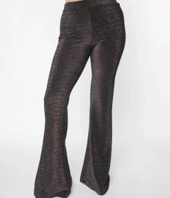 Smak Parlour 1970s Rainbow Lurex Flare Pants