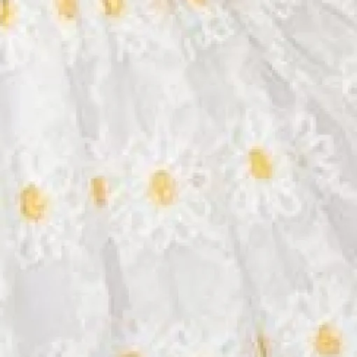 Smak Parlour White Daisy Off the Shoulder Babydoll Dress