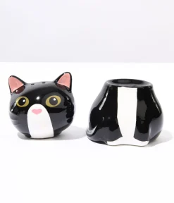 Split Kitty Salt & Pepper Set