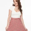 Steady 1950s White Short Sleeve Knit Sophia Top