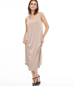 Taupe Slip Maxi Dress