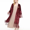 The Golden Girls x Unique Vintage Burgundy Velvet Blanche Kimono