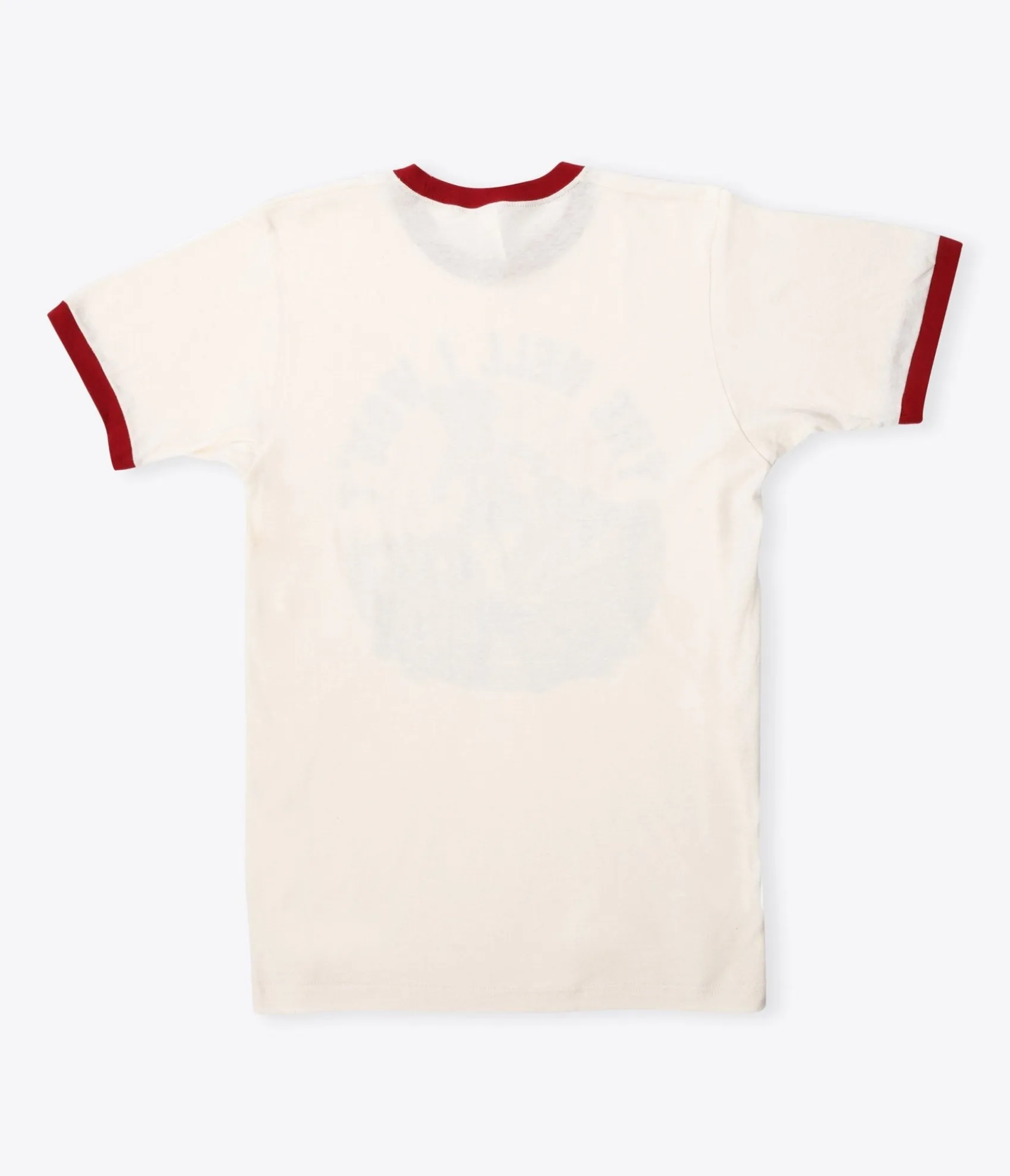 The Hell I Won't Red Collar Unisex Graphic Ringer Tee