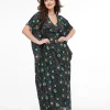 Tim Burton's The Nightmare Before Christmas by Unique Vintage Black Celestial Nightmare Before Christmas Caftan Dress