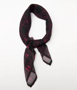 Tim Burton's The Nightmare Before Christmas by Unique Vintage Eggplant Jack Skellington Hair Scarf