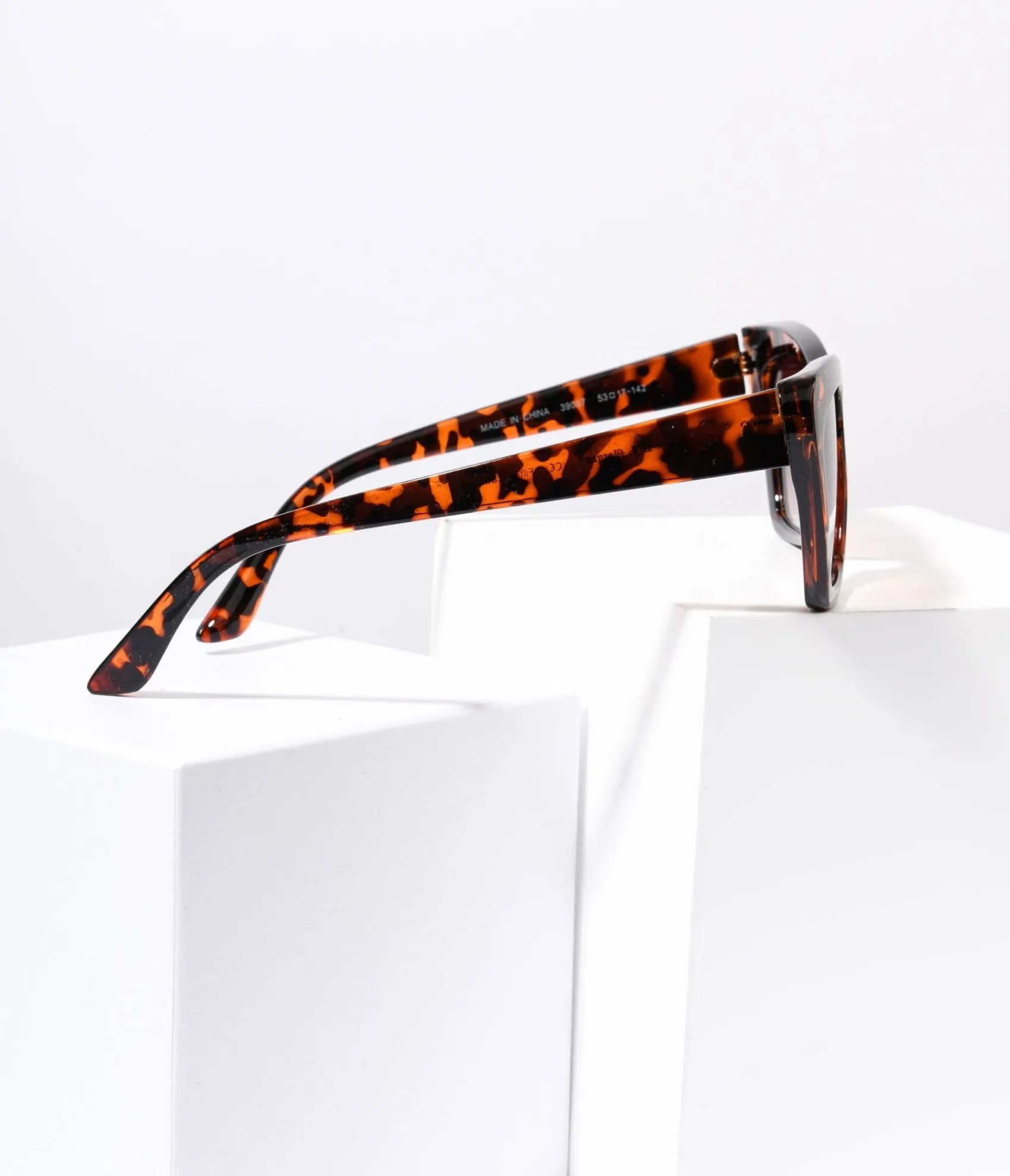 Tortoise Square Cat Eye Sunglasses