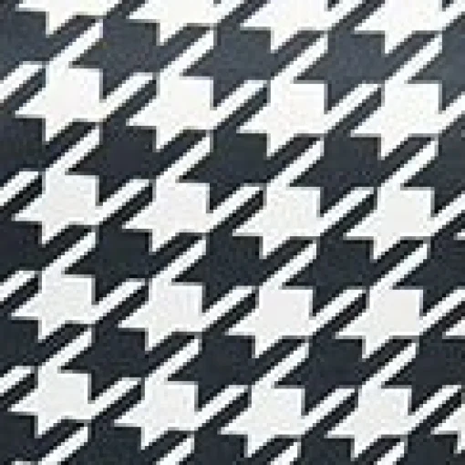 Unique Vintage Black & White Houndstooth Peplum Jumpsuit