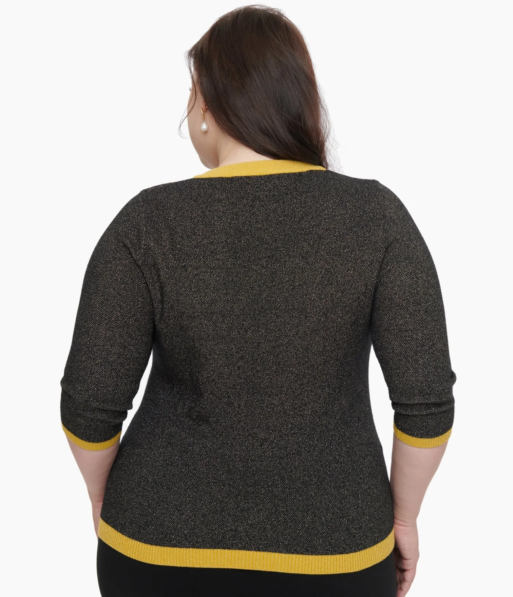 Unique Vintage Plus Size 1950s Black & Gold Peacock Feather Embroidered Bookworm Cardigan