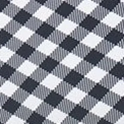 Unique Vintage Plus Size Black & White Gingham Ruffle Swim Bottom