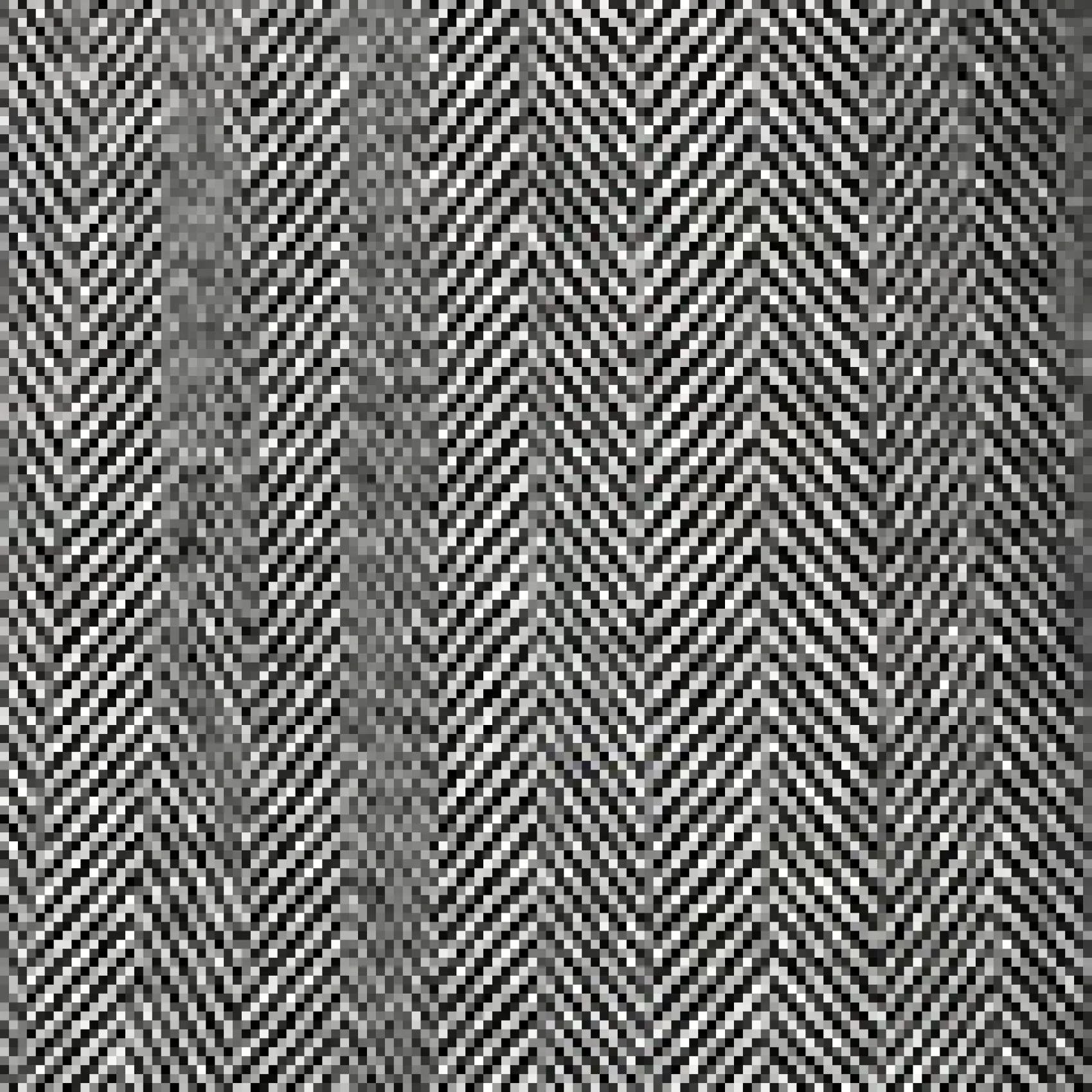 Unique Vintage Plus Size 1940s Grey Herringbone Buttoned Wide Leg Trousers