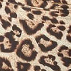Unique Vintage Plus Size Leopard & Black Mesh Sleeved Torrey Swimsuit