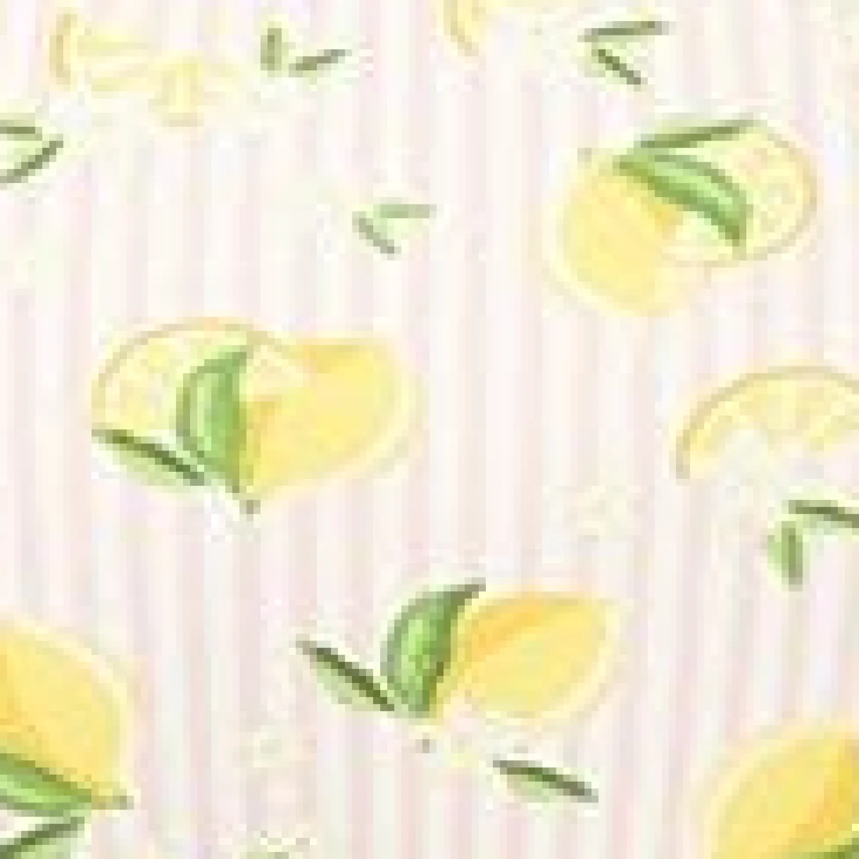 Unique Vintage Plus Size Light Pink Stripes & Lemons Ruched & Ready Swim Top