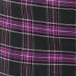Unique Vintage Plus Size 1970s Purple & Black Plaid Rizzo Cigarette Pants