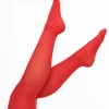 Unique Vintage Red Over the Knee Tights