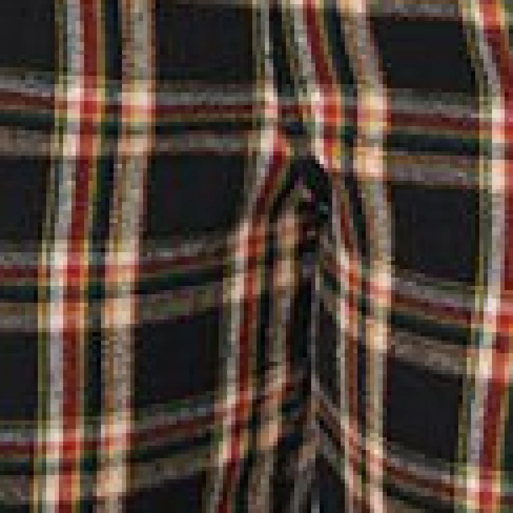 Unique Vintage 1930s Black & Auburn Plaid Thelma Suspender Pants