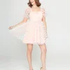 Unique Vintage 1950s Pastel Rainbow Butterfly Babydoll Dress