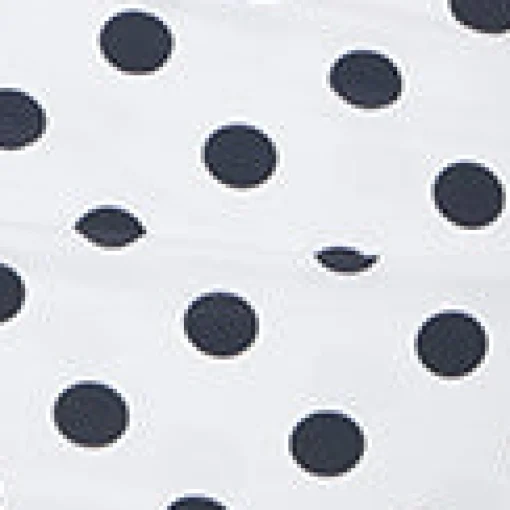 Unique Vintage White & Black Polka Dot Ruffle Sheath Swimsuit