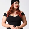 Vintage Style Black Velvet Knotted Turban