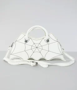 White Bat Webbed Handbag