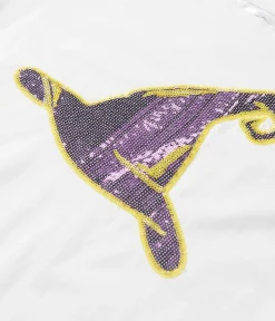 White Witch Hat Sequin Unisex Tee