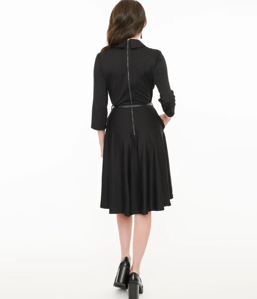 Witchwood Bags Black Lace Shelley Fit & Flare Dress