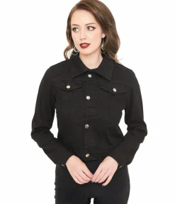 Witchwood Bags Black Surviving Out Of Spite Denim Jacket